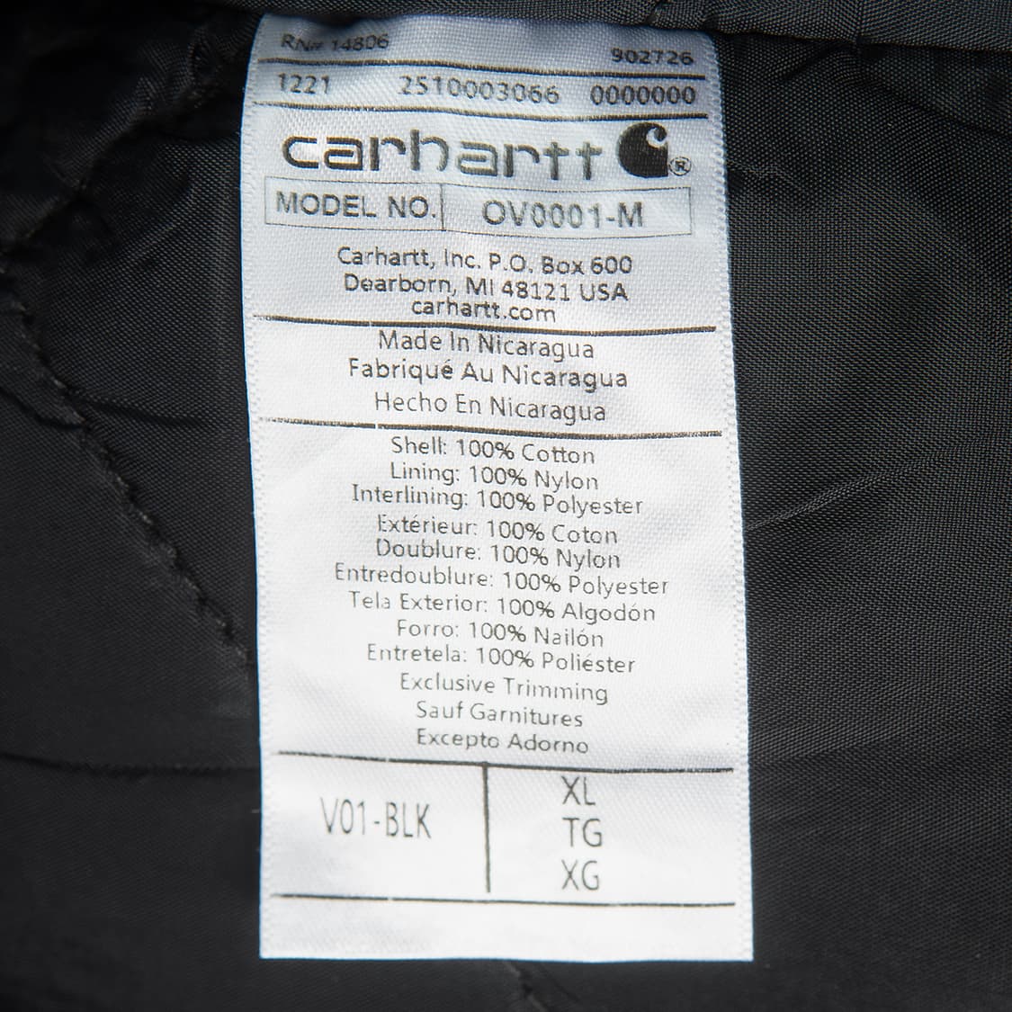 [XL] 칼하트 V01 덕캔버스 워크 베스트 블랙 MT-1533 상품이미지8
