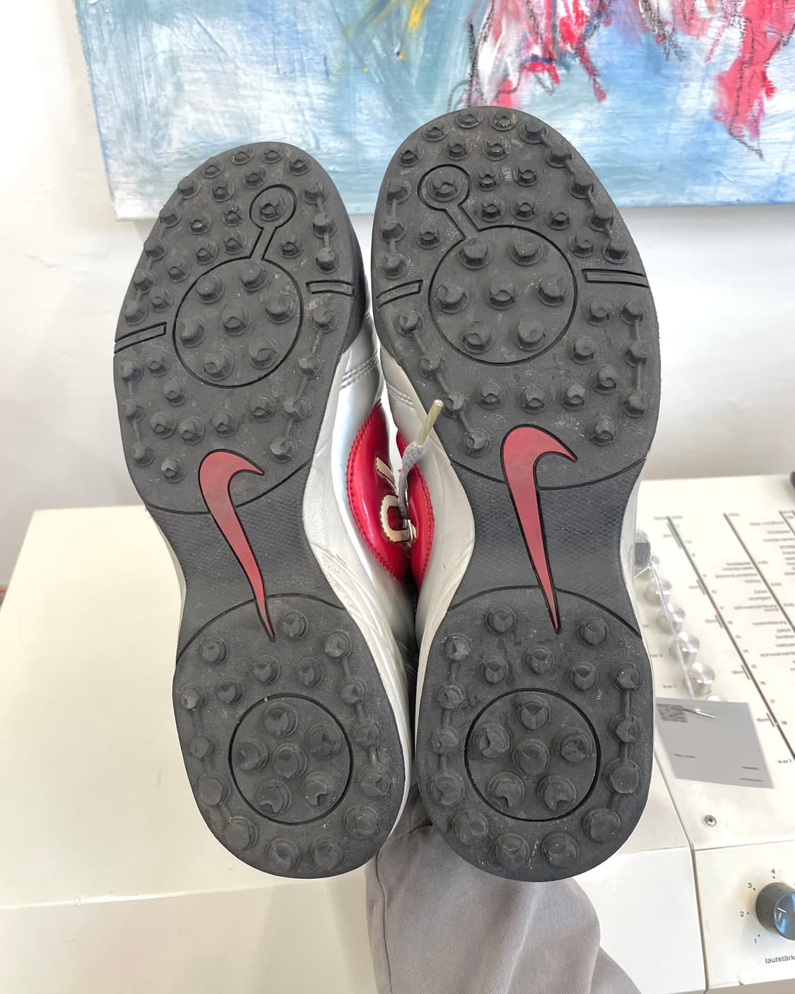 [280] 2004 나이키 토탈 90 메탈릭 실버 풋볼 스니커즈 상품이미지7