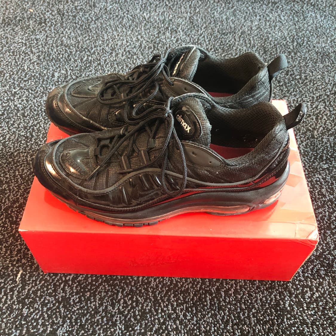 슈프림 에어맥스 98 블랙 280 상품이미지5