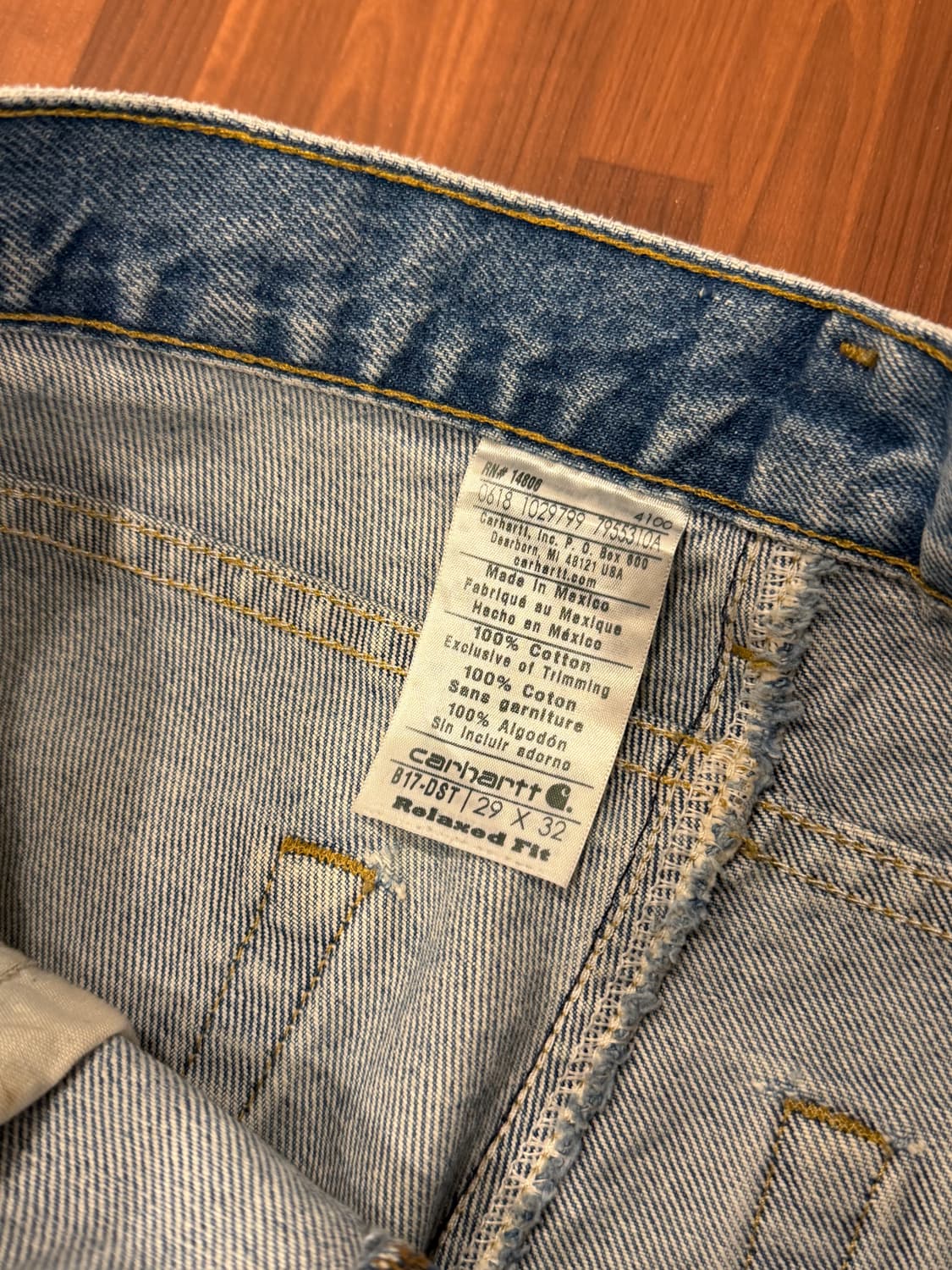 Carhartt 칼하트 빈티지 데님 팬츠 (29-30inch) 상품이미지10