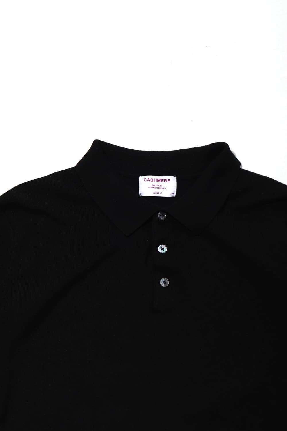 AND Z 캐시미어 블렌드 카라 니트 티 size 105 상품이미지3