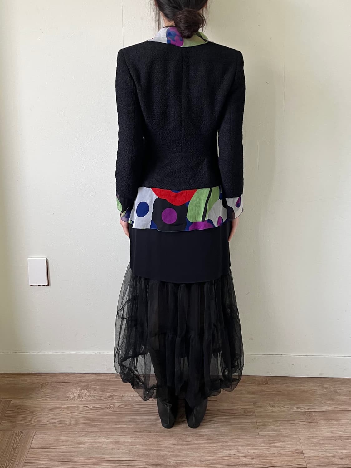 CHANEL 플라워 트위드 자켓 상품이미지10