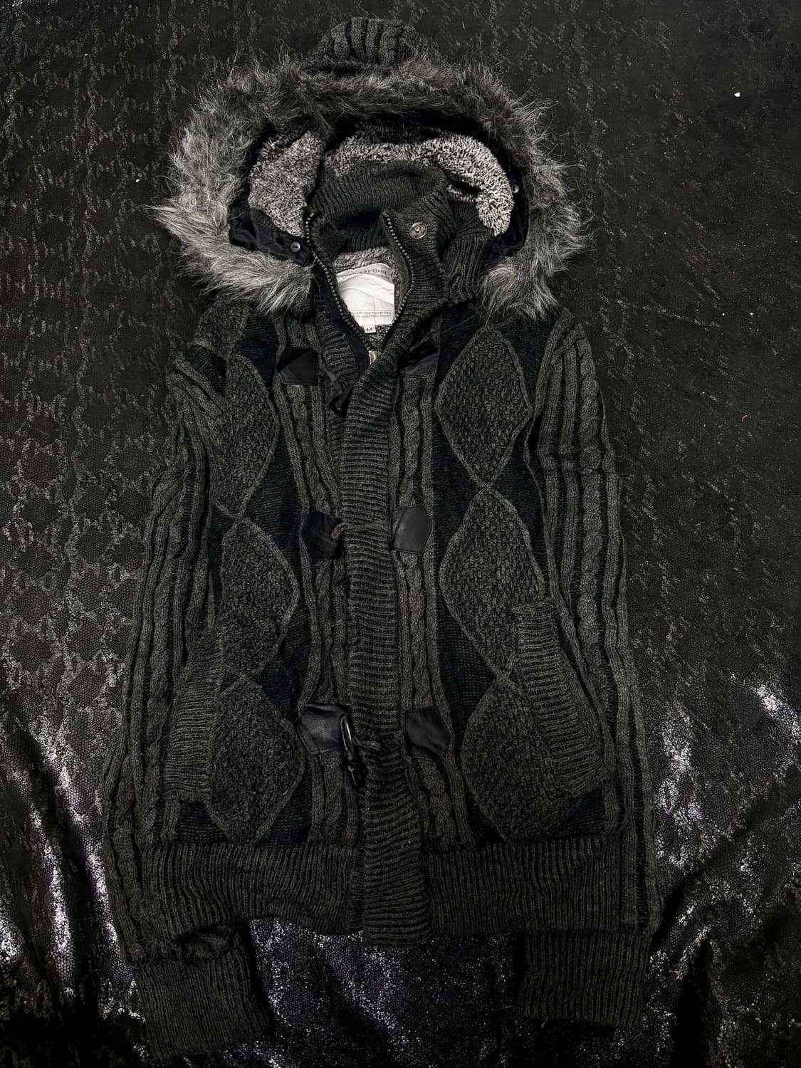 “Growth by Grail” Y2K Mood Fur Knit Zip  상품이미지4