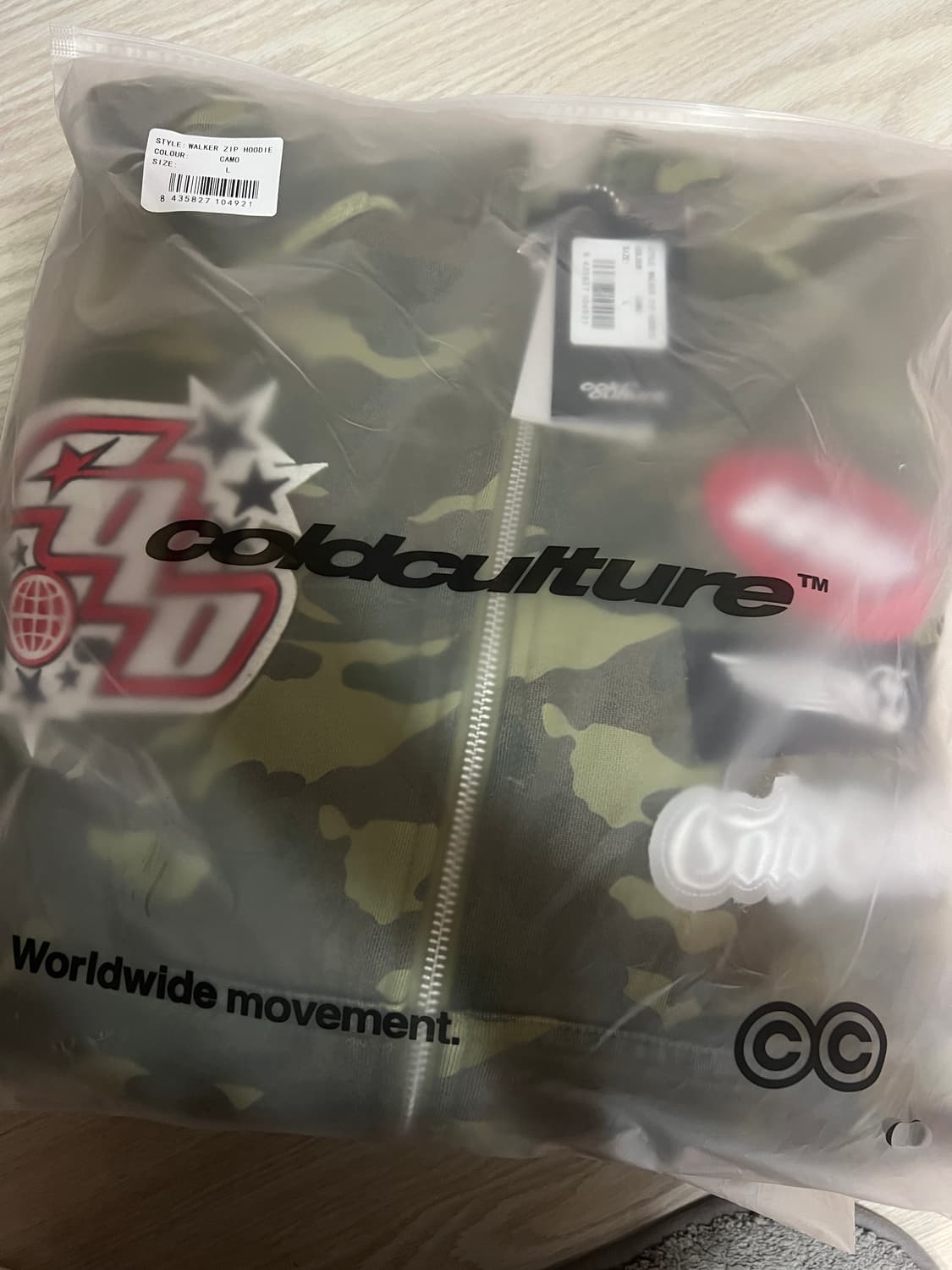 [Cold Culture] 콜드컬쳐 카모 후드집업 팝니다 (미개봉) 상품이미지2