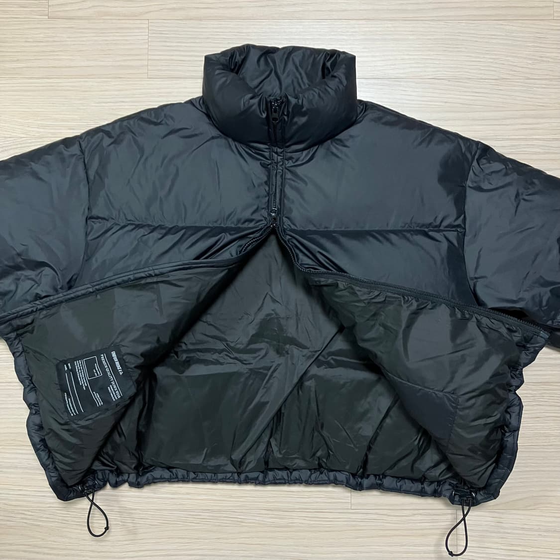 유니폼브릿지 덕다운 패딩 무광 블랙 상품이미지4