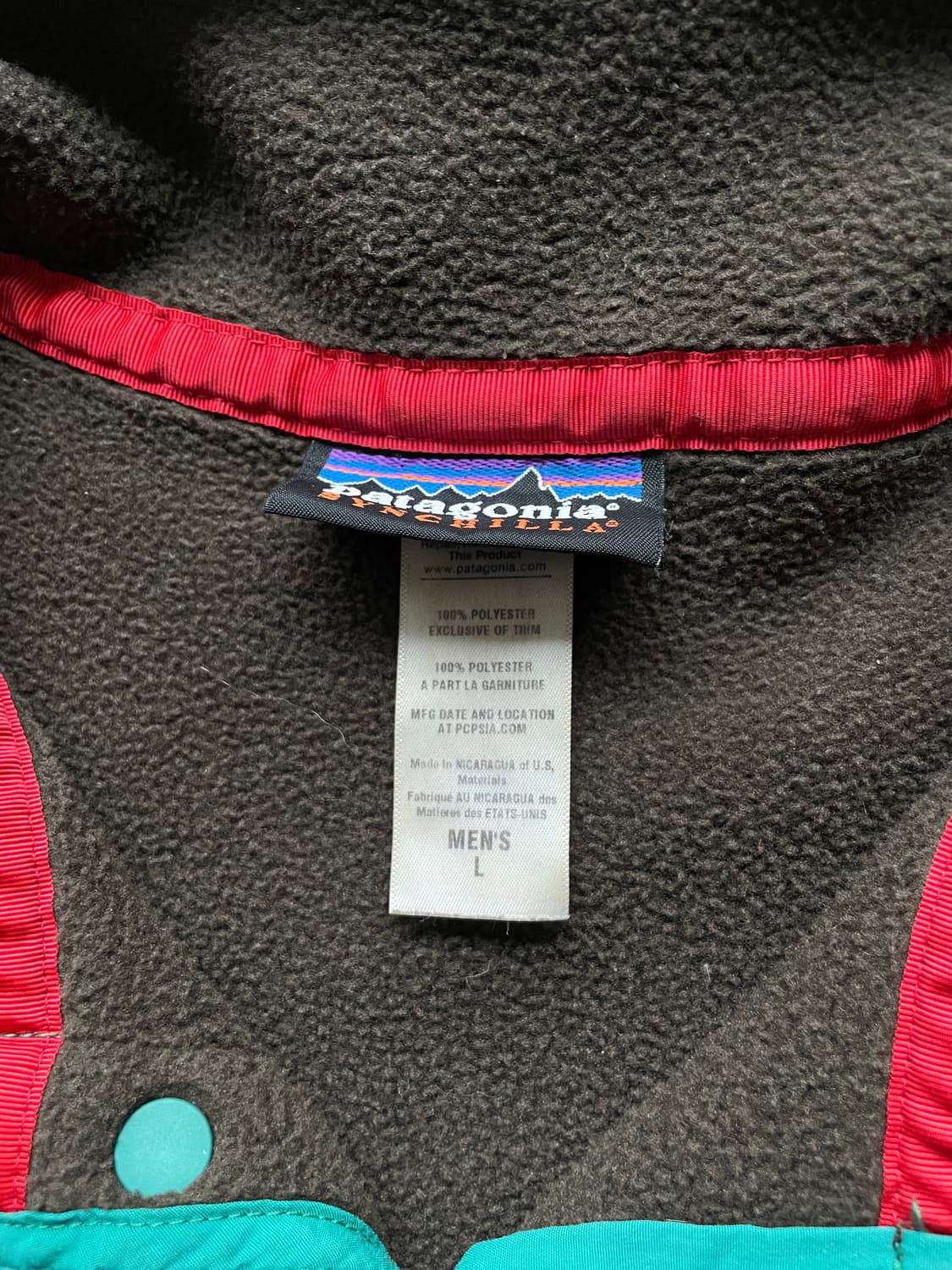 파타고니아 신칠라 브라운 틸 그린 빈티지 상품이미지3