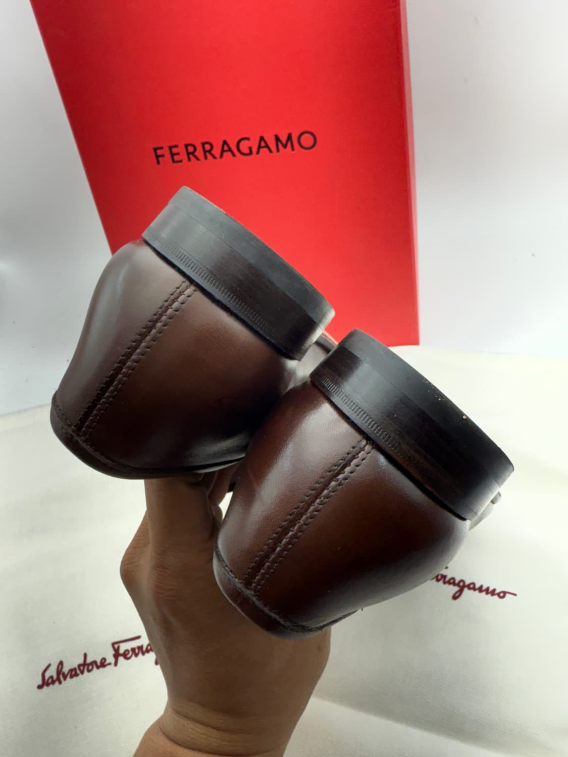 정품)페라가모구두255 상품이미지7