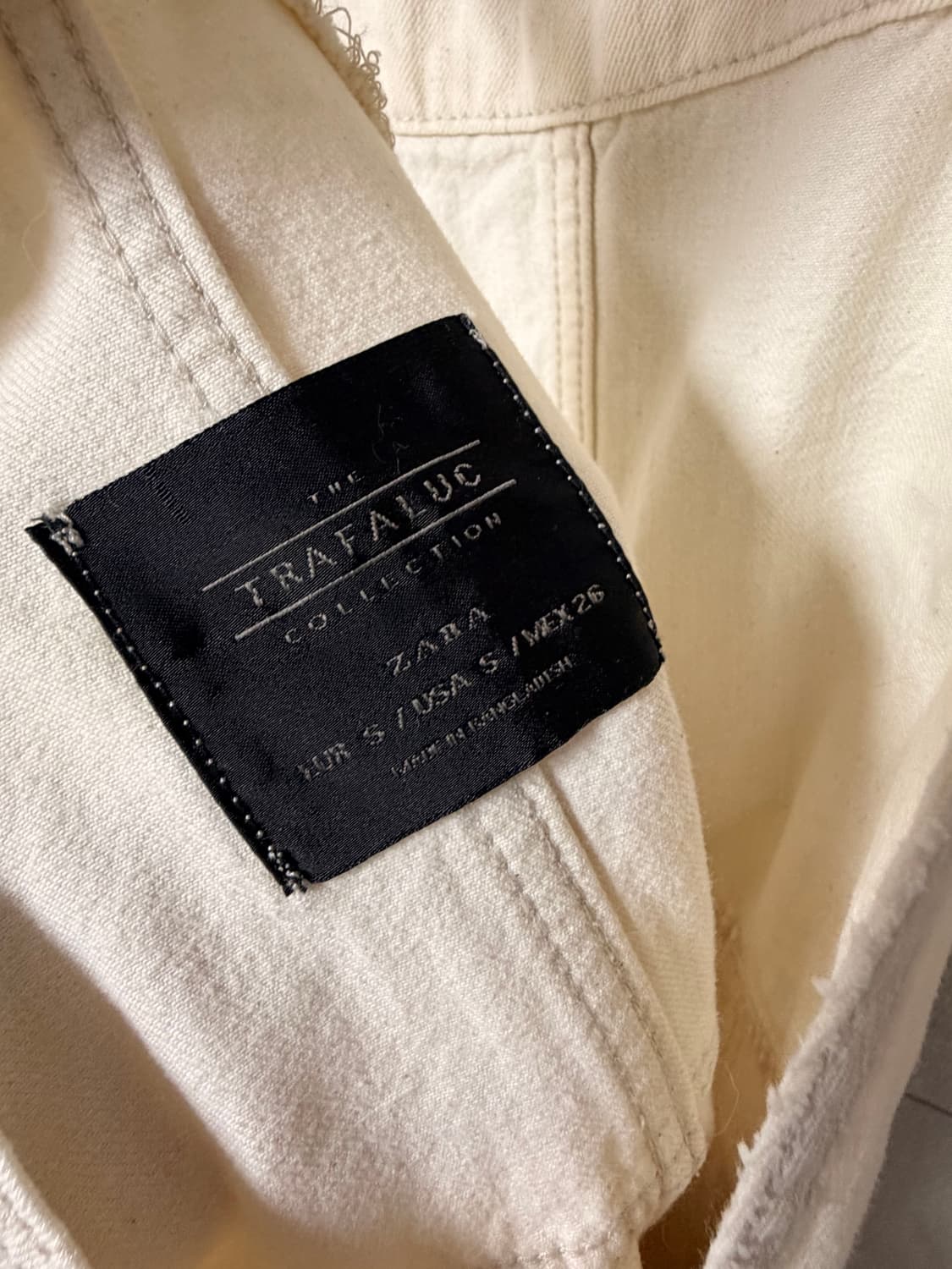 자라 아이보리 멜빵 원피스 빅포켓 상품이미지5