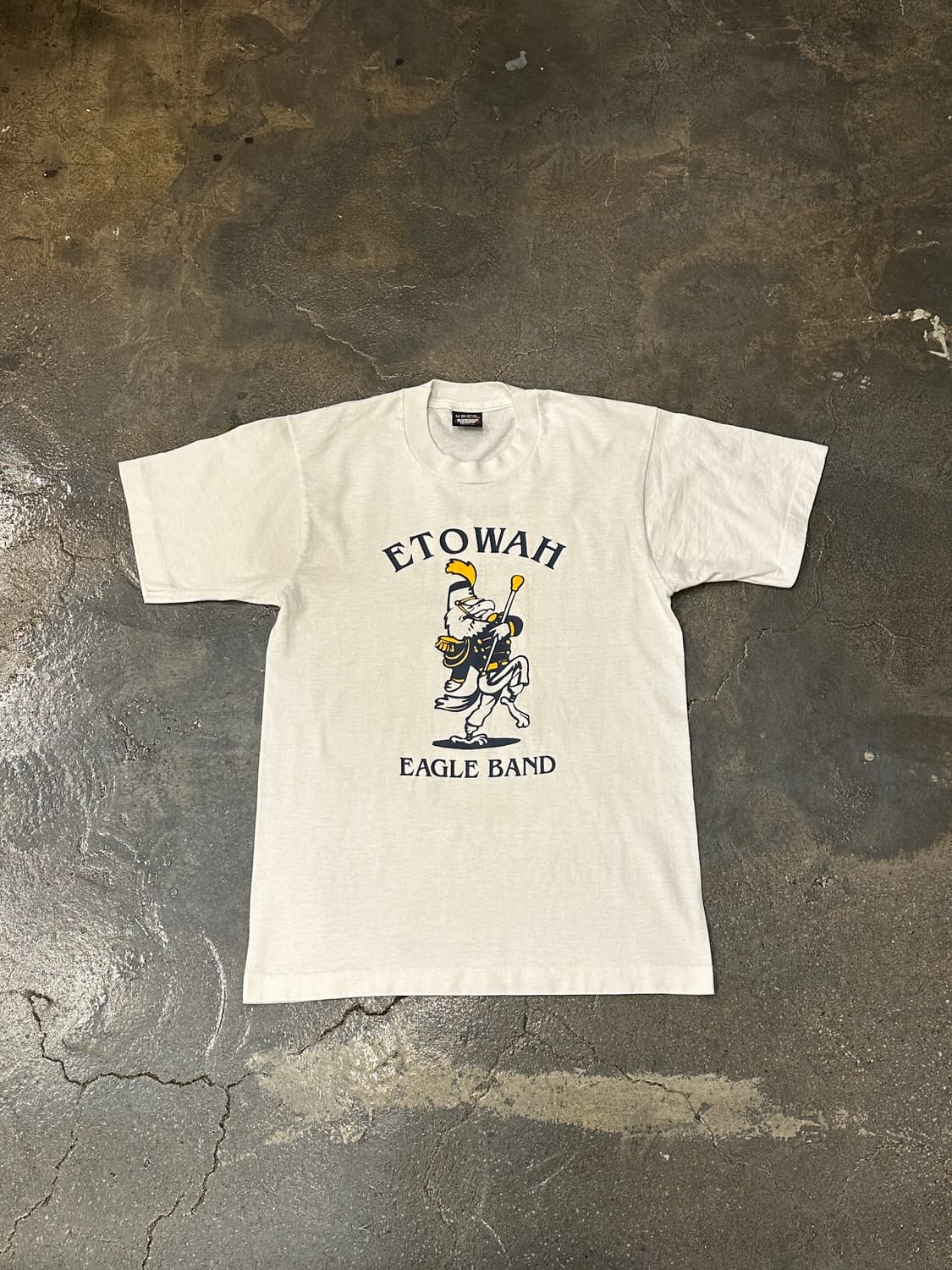 90s 50/50 USA프룻오브더룸 Etowah 이글 밴드 반팔 티셔츠M 상품이미지1