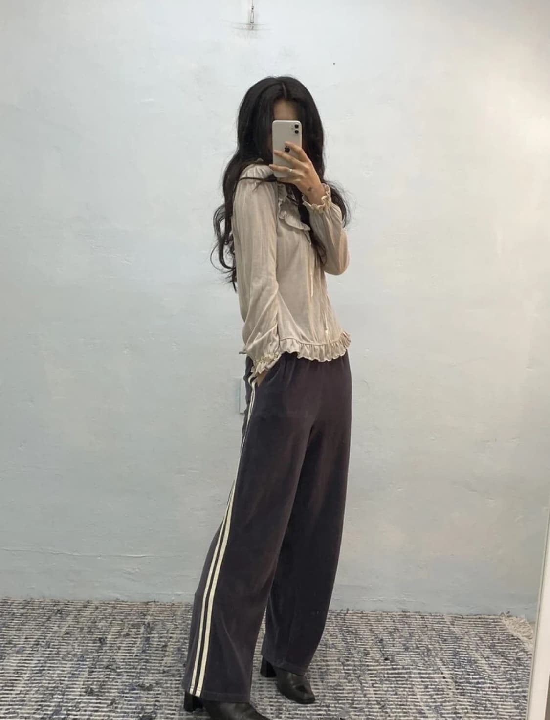 Dark purple 벨루아 팬츠 상품이미지3