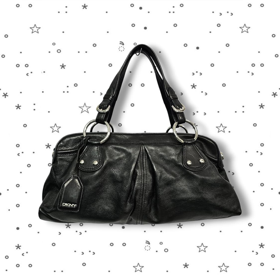 DKNY 블랙 가죽 토트백 상품이미지2