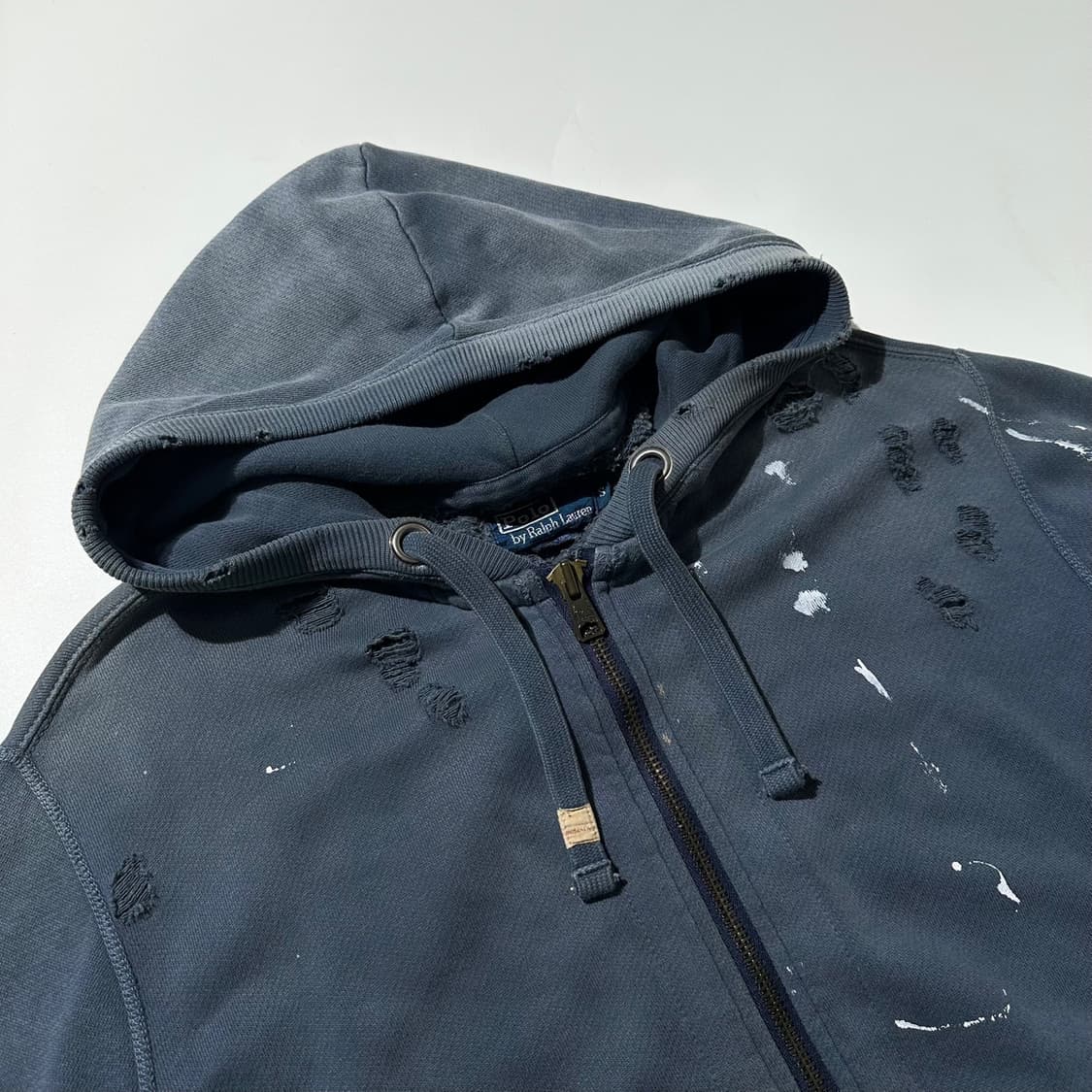 폴로 랄프로렌 디스트로이드 페인팅 투웨이 후드집업 상품이미지4