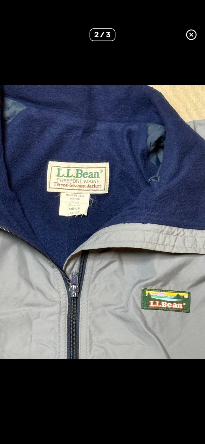 엘엘빈 쓰리시즌 웜업자켓 L 상품이미지2