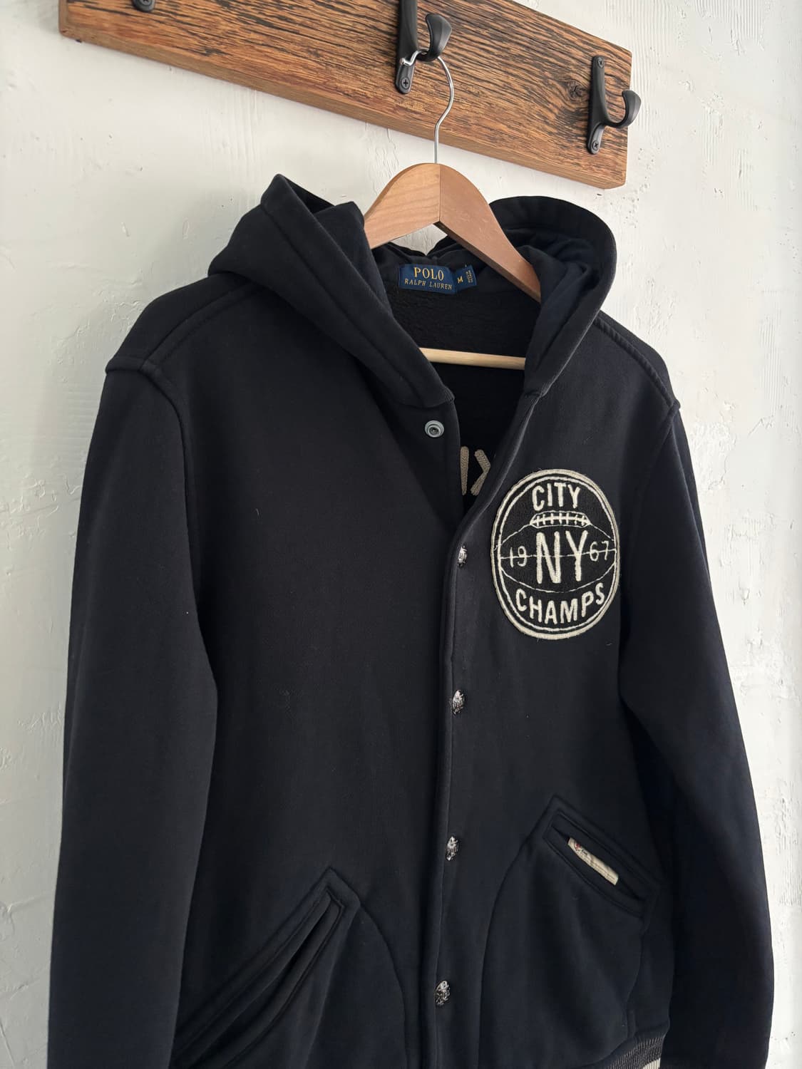 Polo 폴로 랄프로렌 신형 NY 시티 챔프 스냅 버튼 후드 자켓  상품이미지6