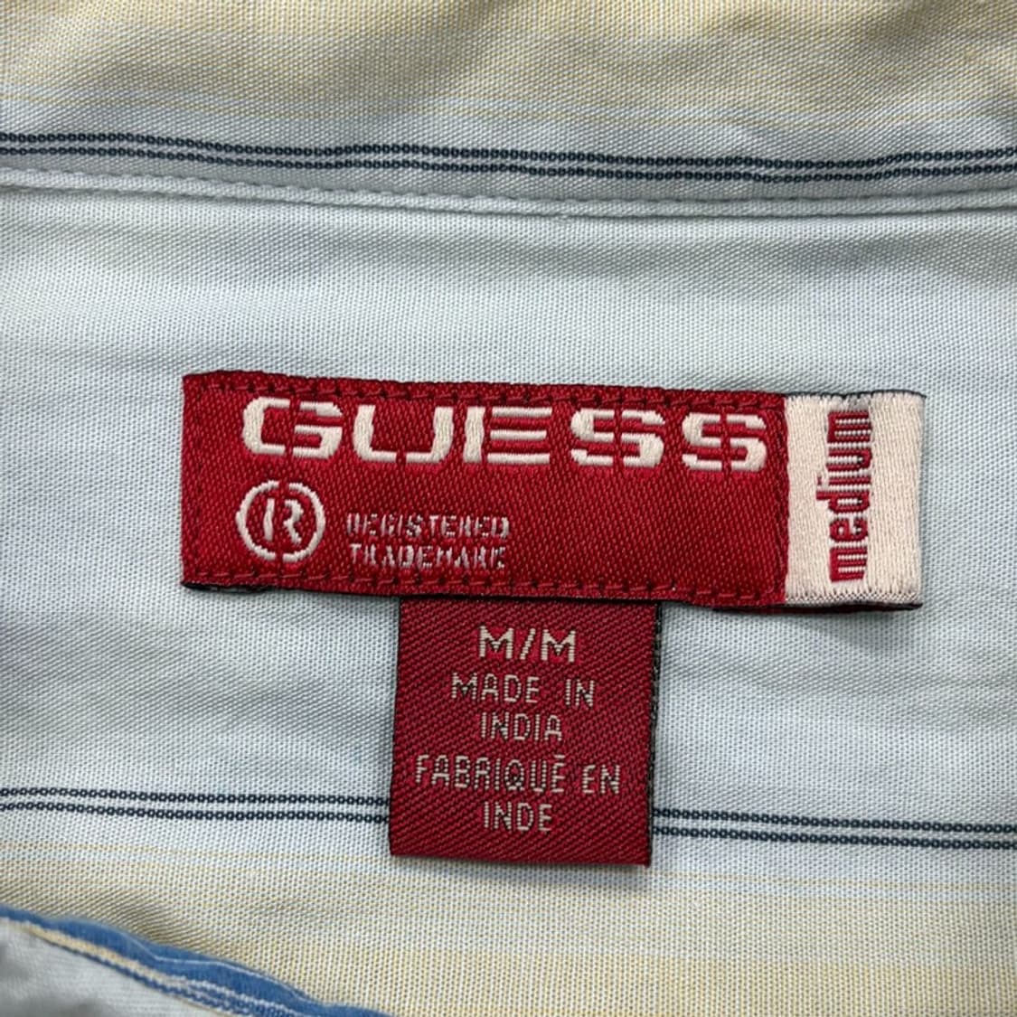 게스 자수 디테일 스트라이프셔츠 v2918 상품이미지9