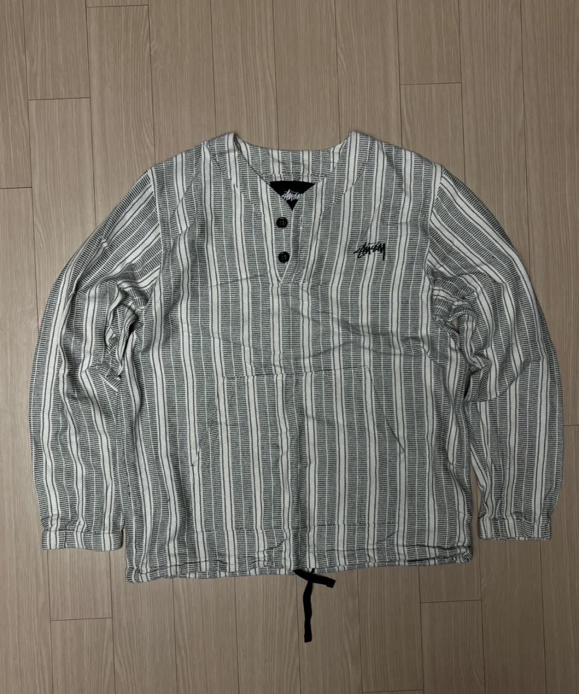 코쿤 착용 스투시 헨리넥 맨투맨 스웨터 아노락 티셔츠 m 코드쿤스트 상품이미지3