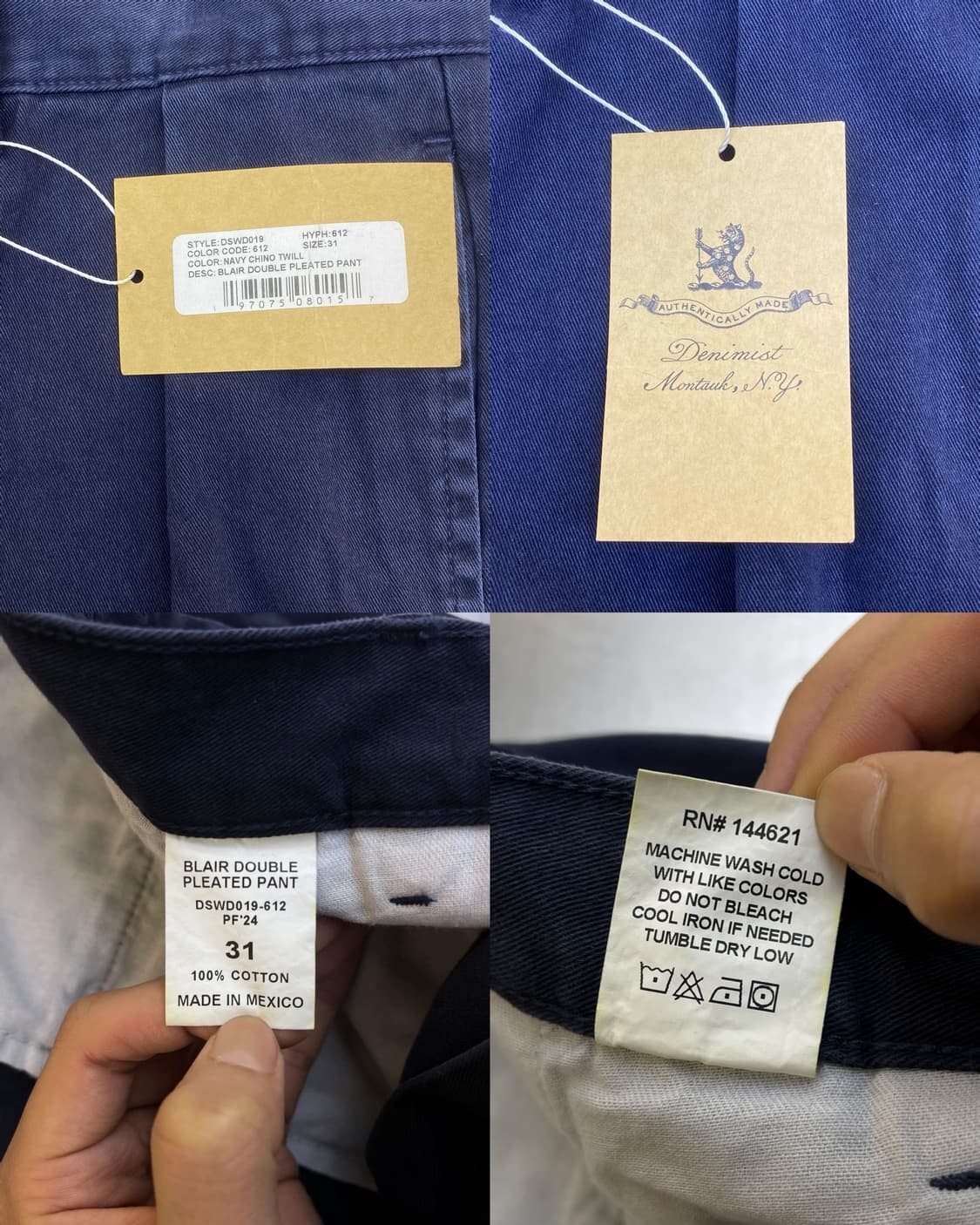 데니미스트 블레어 더블 플리츠 팬츠 상품이미지8