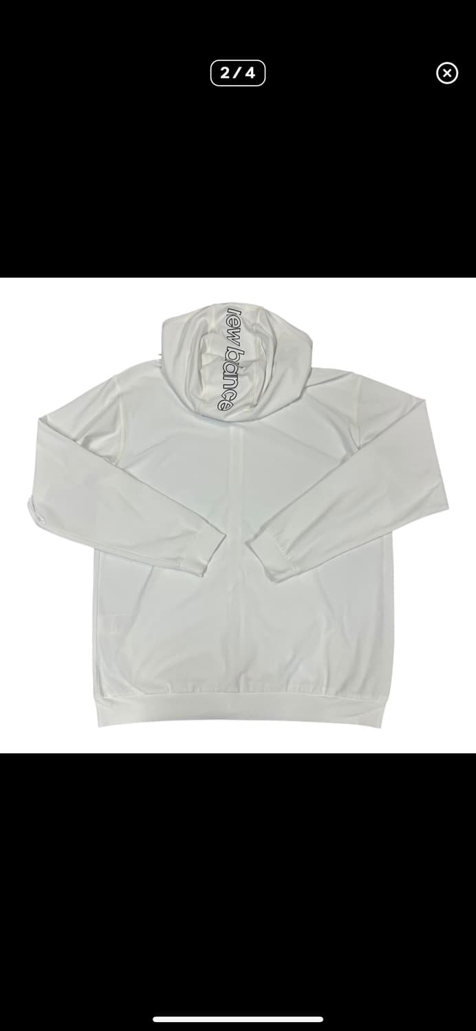  (바배) 뉴발란스 경량 화이트 후드 집업 상품이미지2