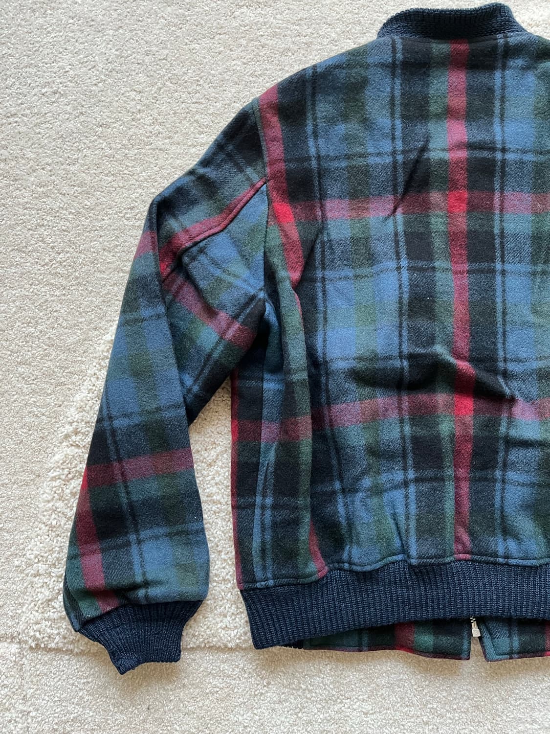 90s 맥그리거 타탄 체크 울 봄버 자켓 (95-100) 상품이미지10