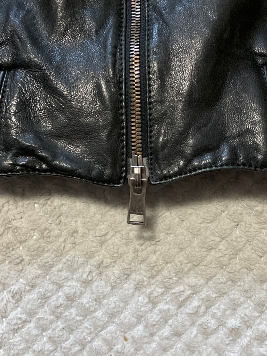 AND Z 웨스턴 무드 2WAY 램스킨 양가죽 바이커 레더 자켓 상품이미지4