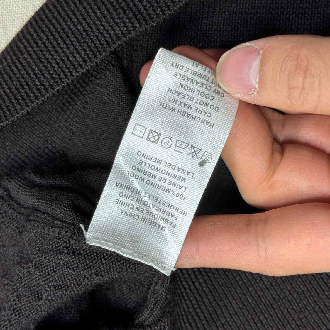 폴스미스 레드이어 암패치 브라운 울니트 M 상품이미지8