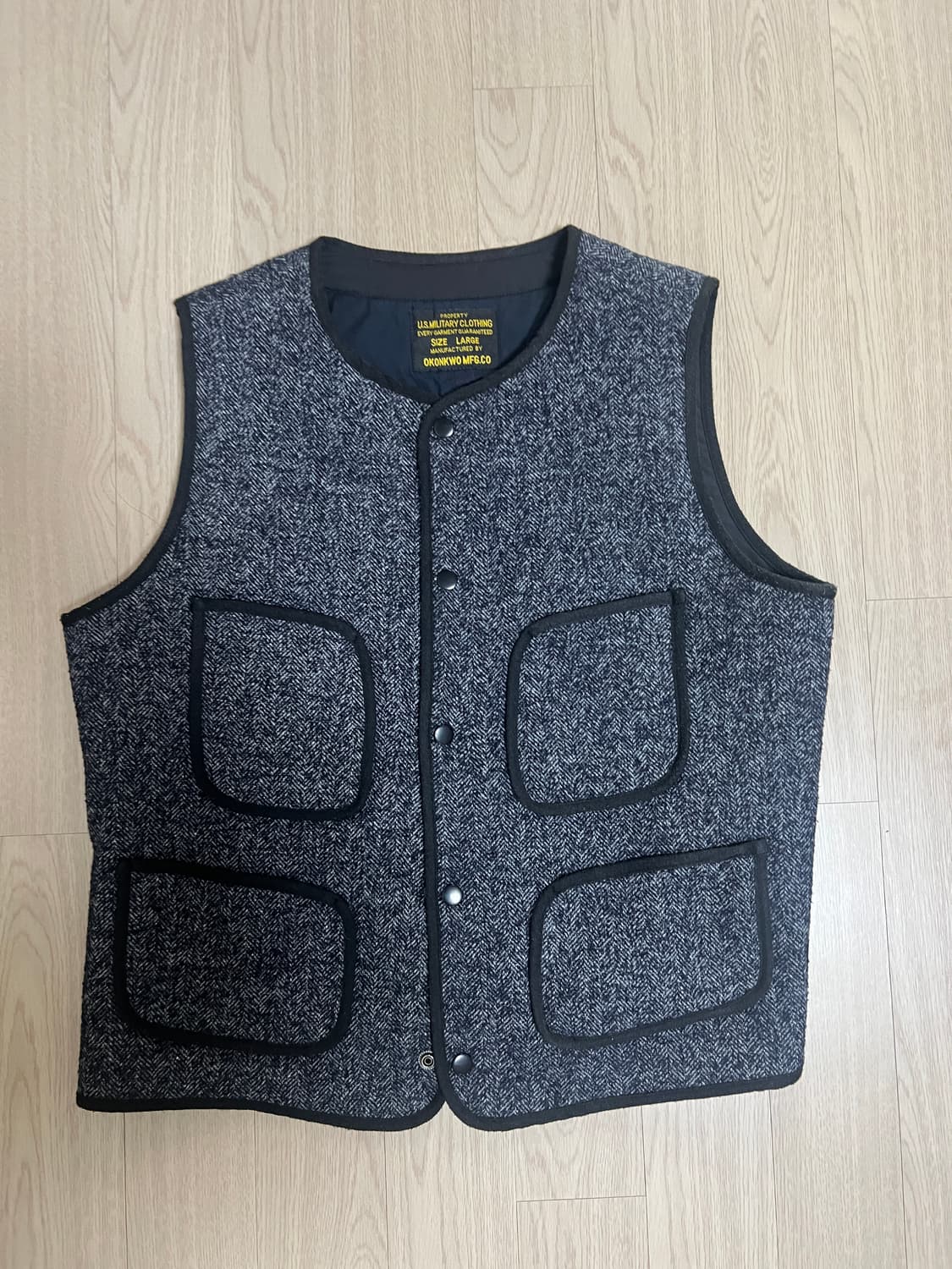 오콘쿼 솔트앤페퍼 조끼 (브라운스비치 베스트) 상품이미지1