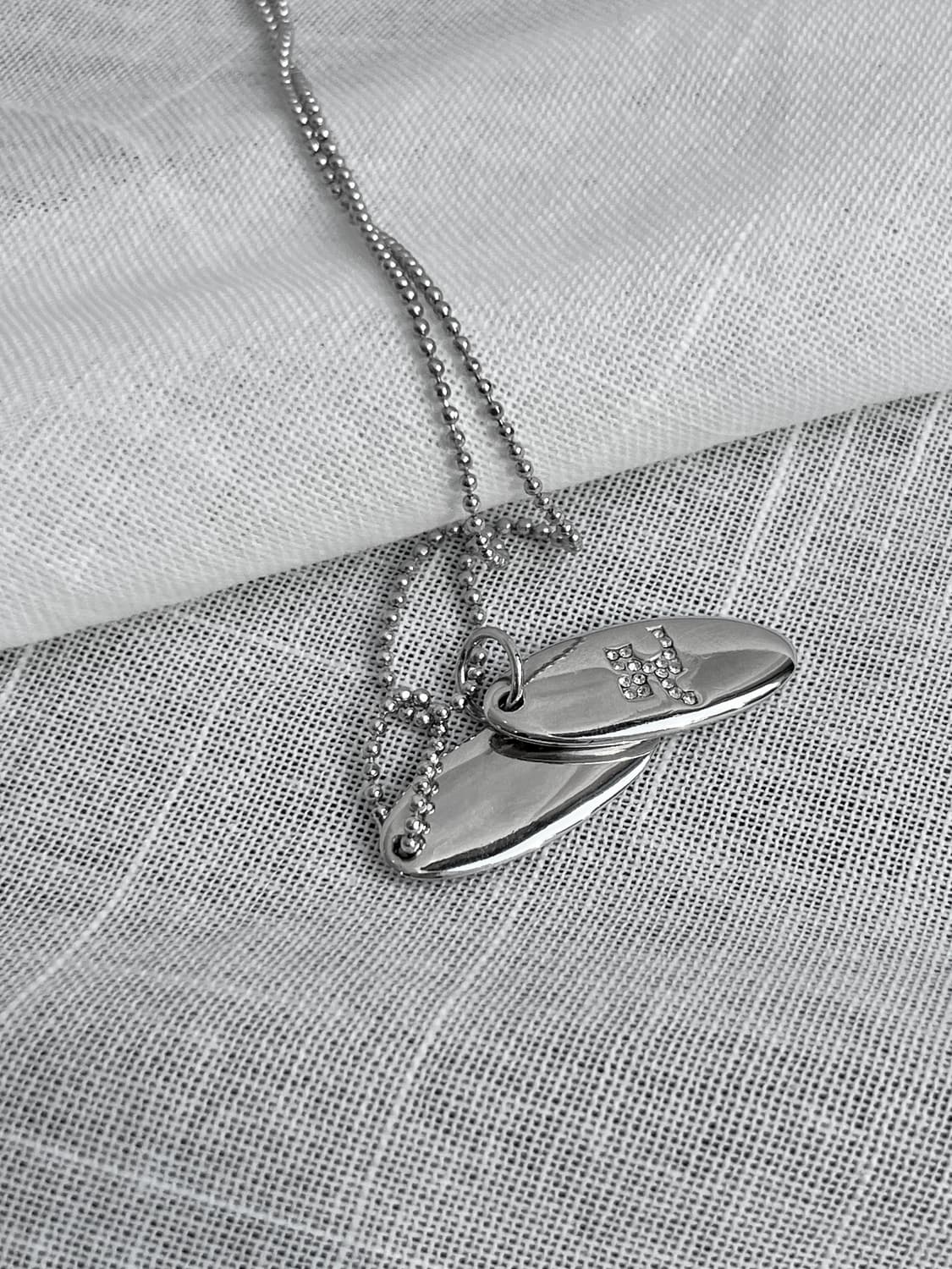 Courreges 꾸레쥬 더블펜던트 목걸이 상품이미지6