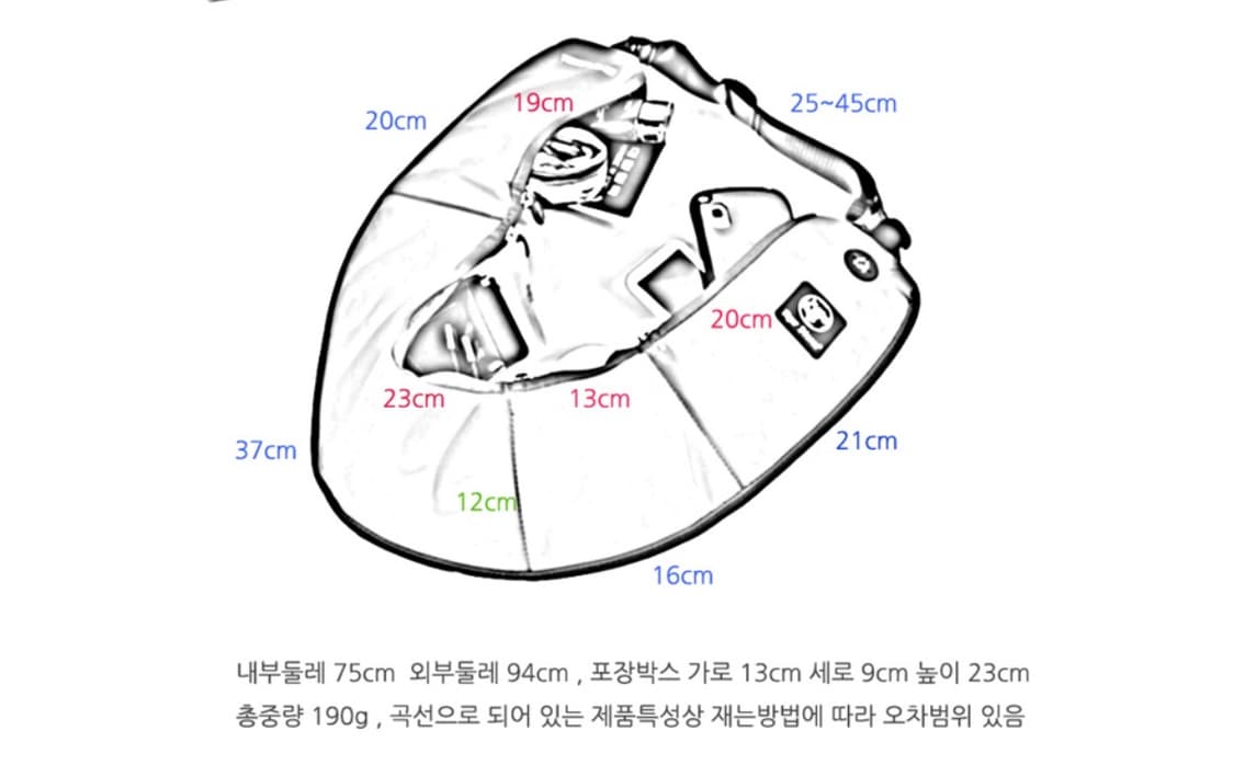 타이거스톰 러닝 슬링백 미니백 힙색 상품이미지7