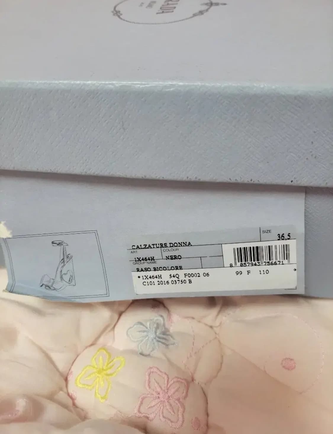 정품)새상품급처!프라다 리본 오픈하트 공주샌들 인형구두 슬링백 힐 선물용 상품이미지10