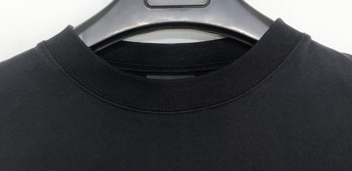 [S]발렌시아가 개퍼 반팔 티셔츠 라지 핏 블랙 테이프 상품이미지6