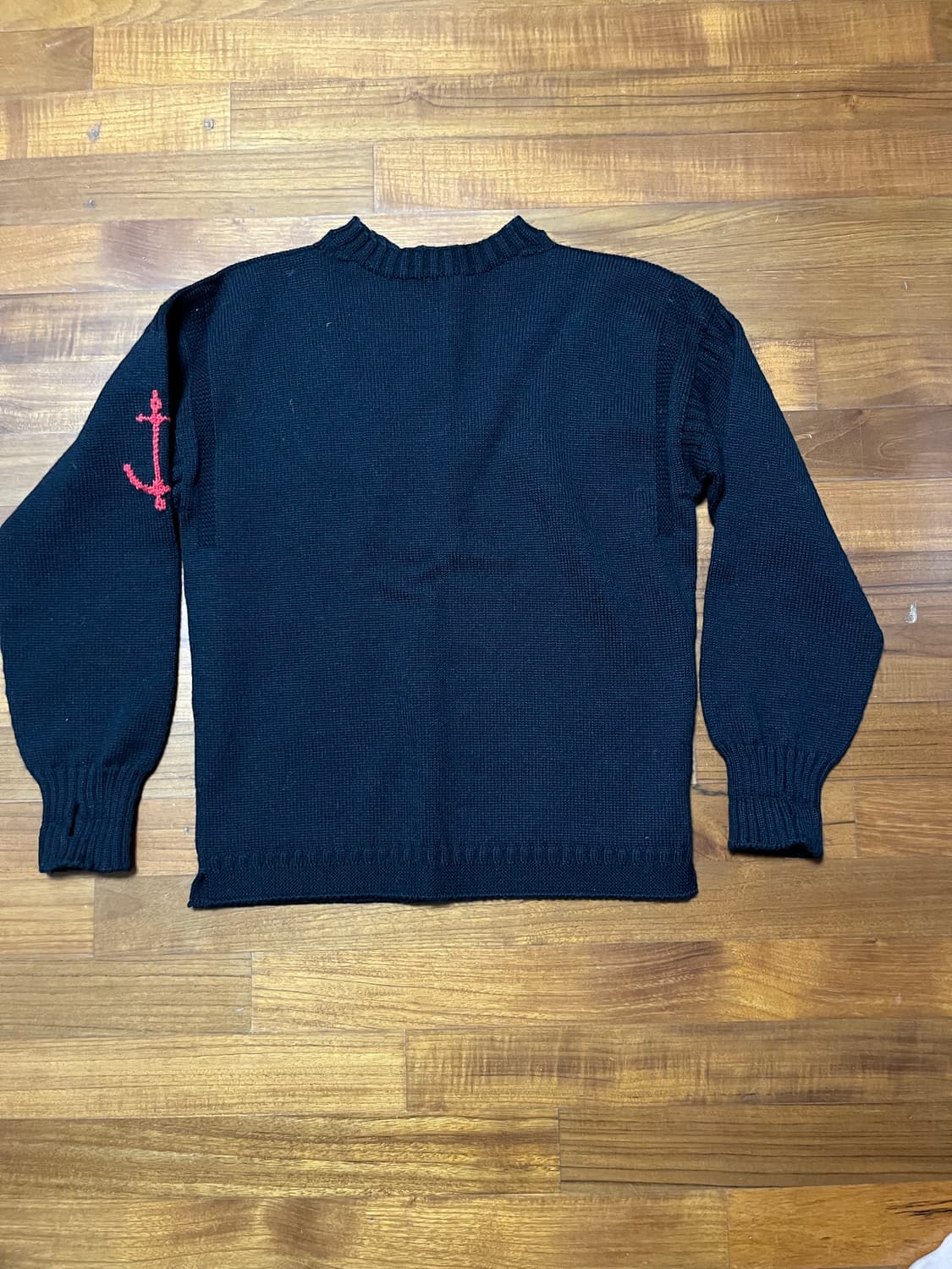 건지울른스 피셔맨 홀가먼트 스웨터 블랙 상품이미지3