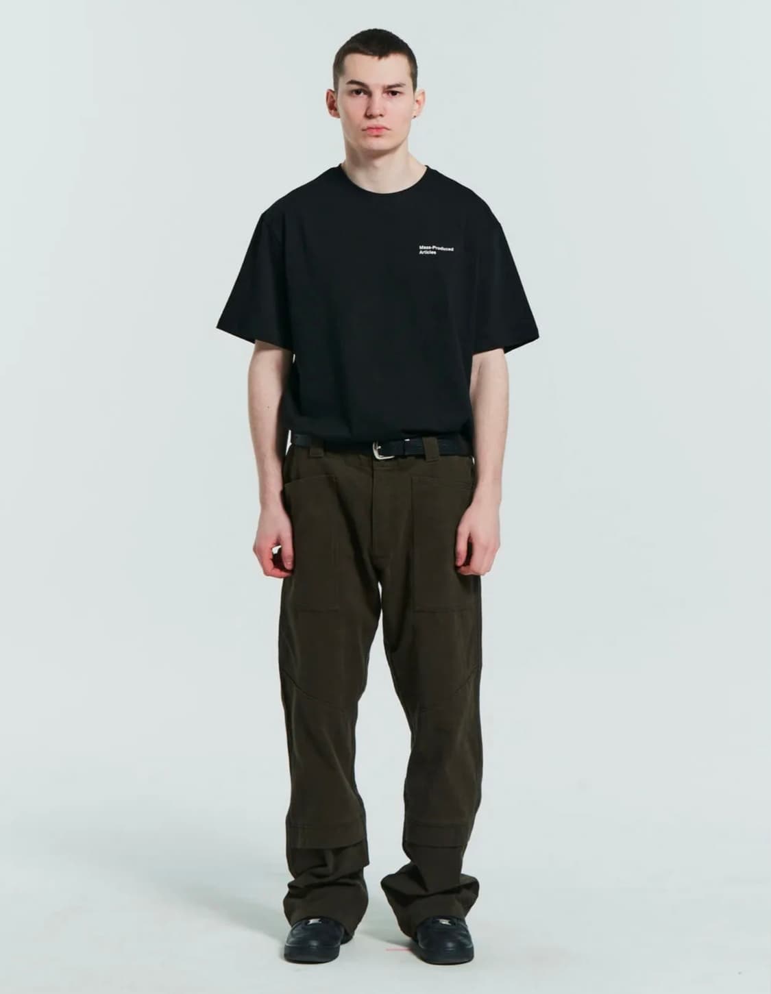 플라스틱프로덕트 웨이브지퍼 팬츠 초콜릿 L 상품이미지1