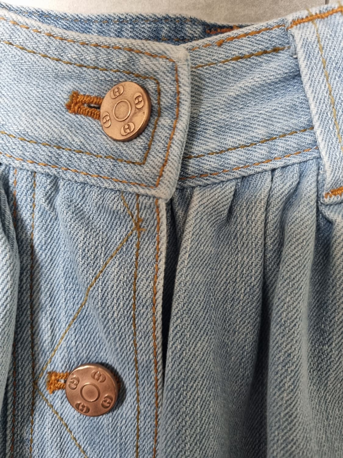 정품) 럭키슈에뜨 데님 스커트  상품이미지3