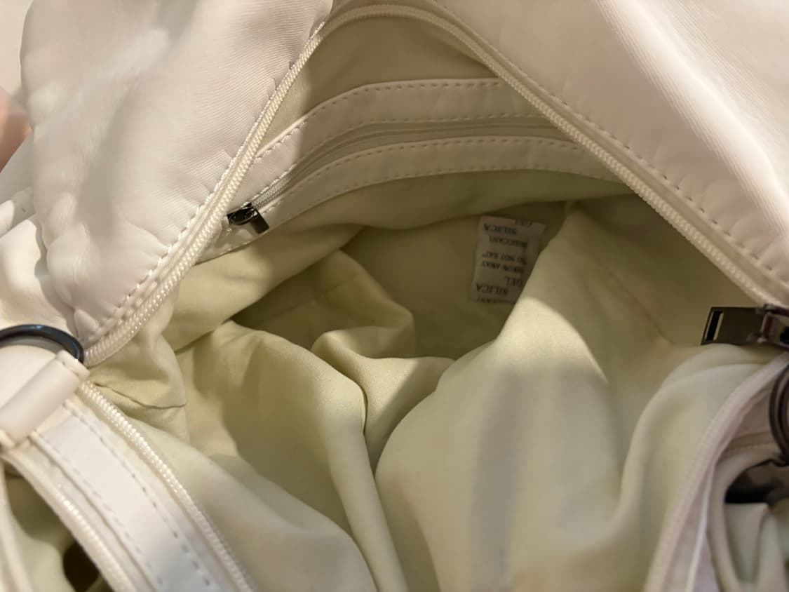 White eyelet pocket bag vintage 상품이미지4