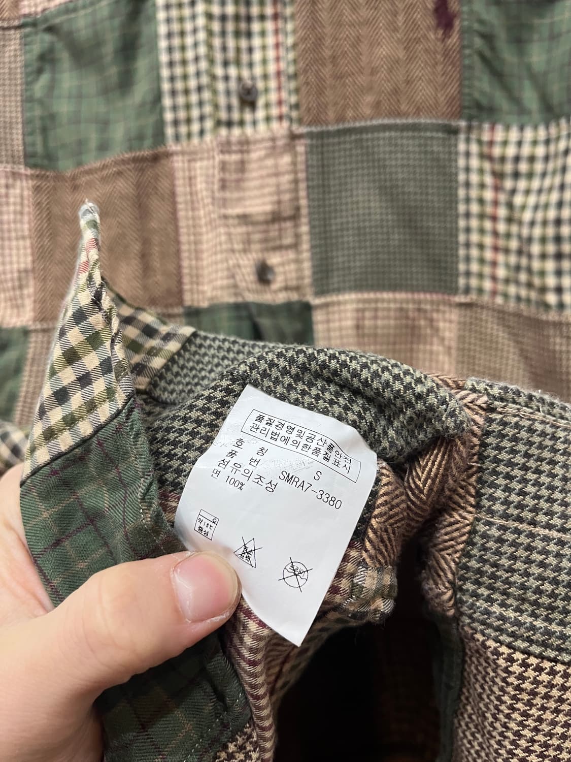 폴로랄프로렌 엘보패치 패치워크 셔츠 S 상품이미지8