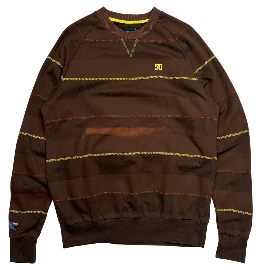 DC Shoes 빈티지 브라운 스트라이프 스웻셔츠 M 상품이미지1