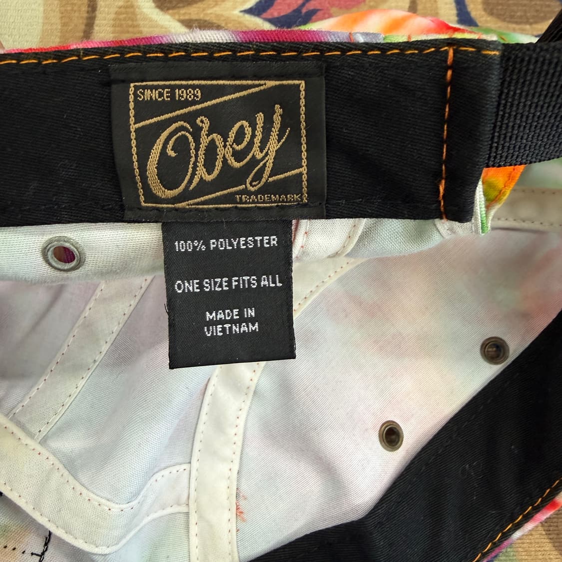 오베이 OBEY 타이다이 캠프캡 상품이미지6