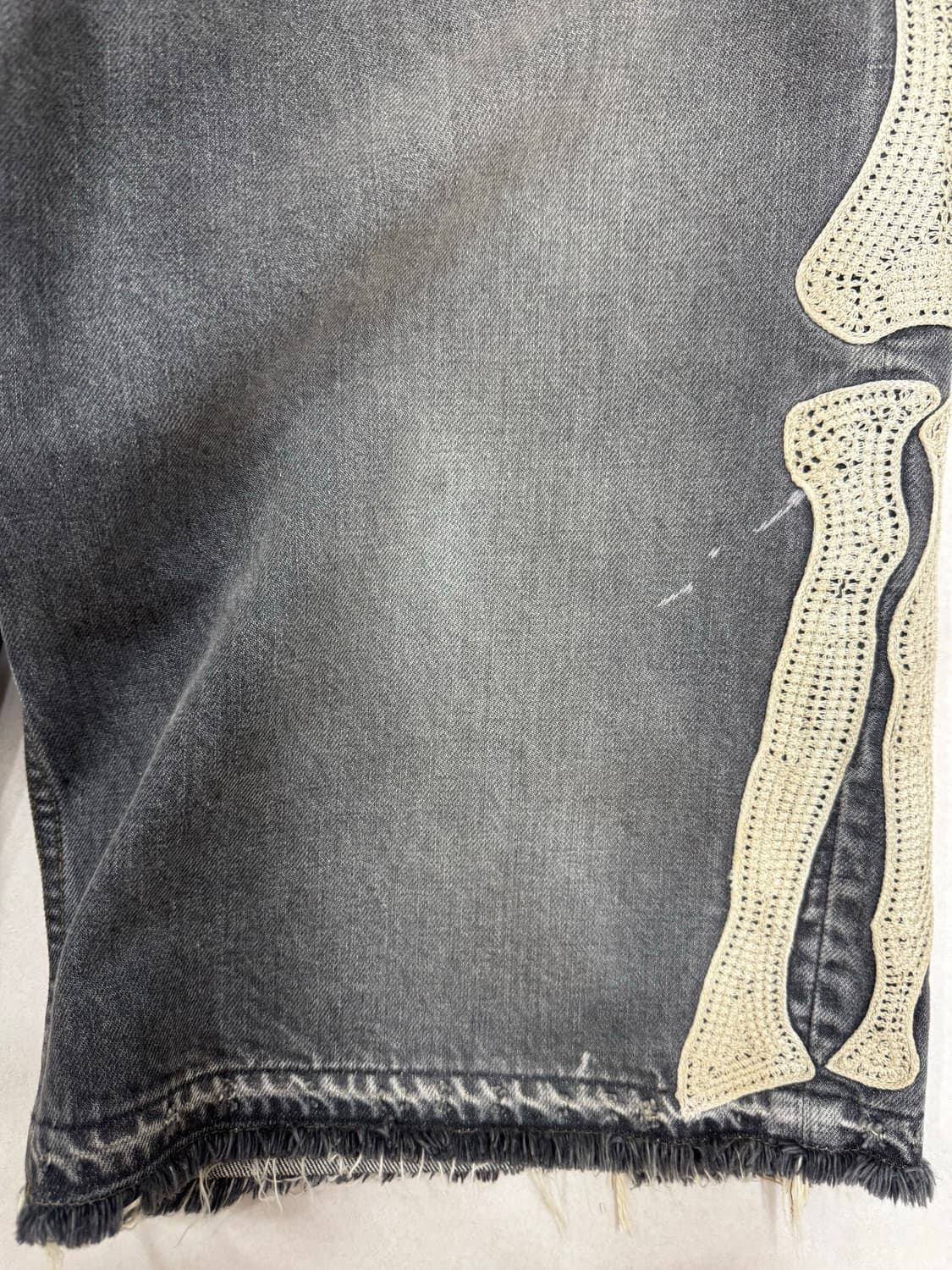 캐피탈 본 데님 쇼츠 흑청 34 (국문탭) 상품이미지3