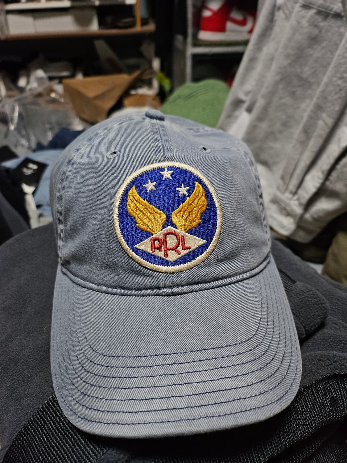 크림발] RRL 윙로고 볼캡 더블알엘 상품이미지1