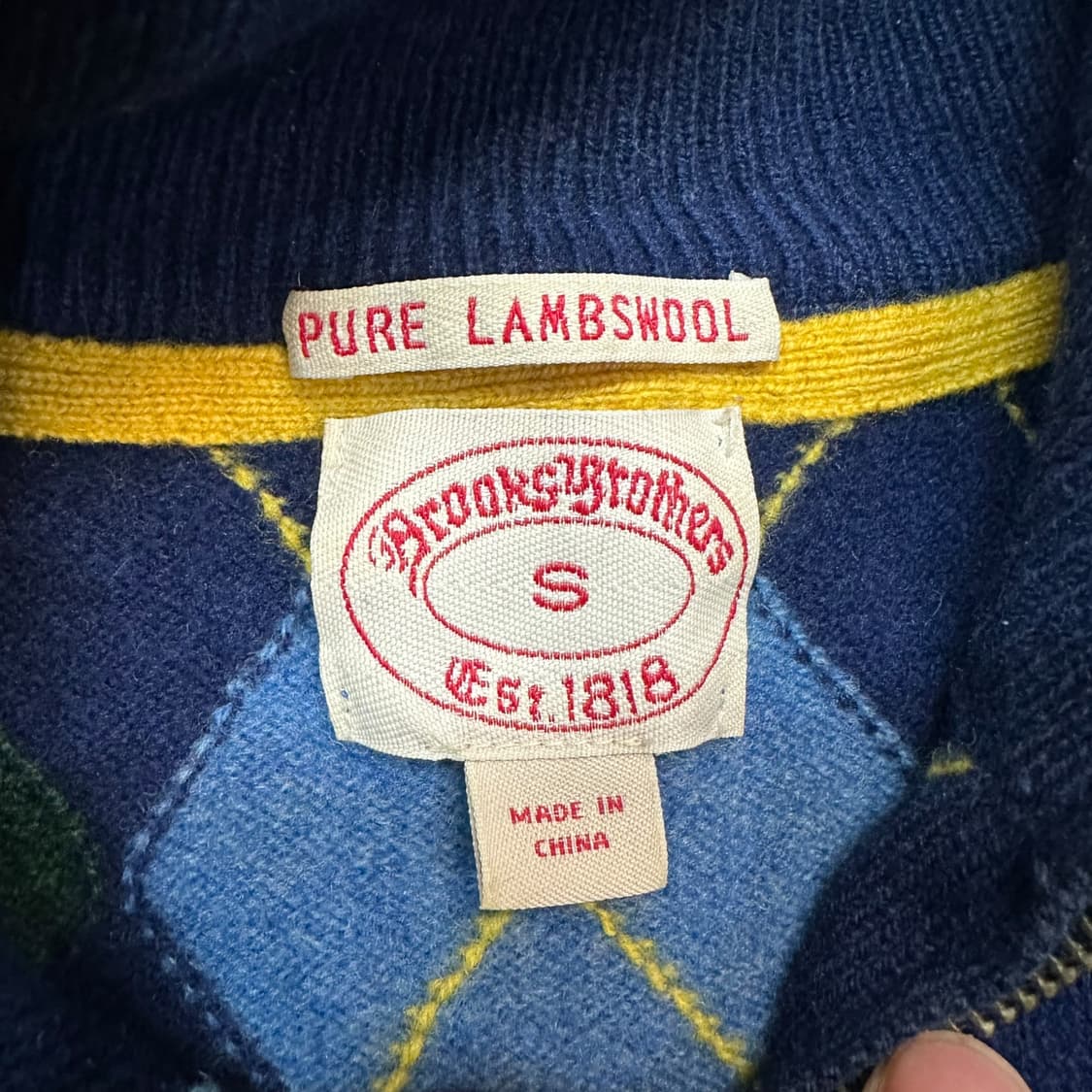 브룩스브라더스 아가일 니트 상품이미지4