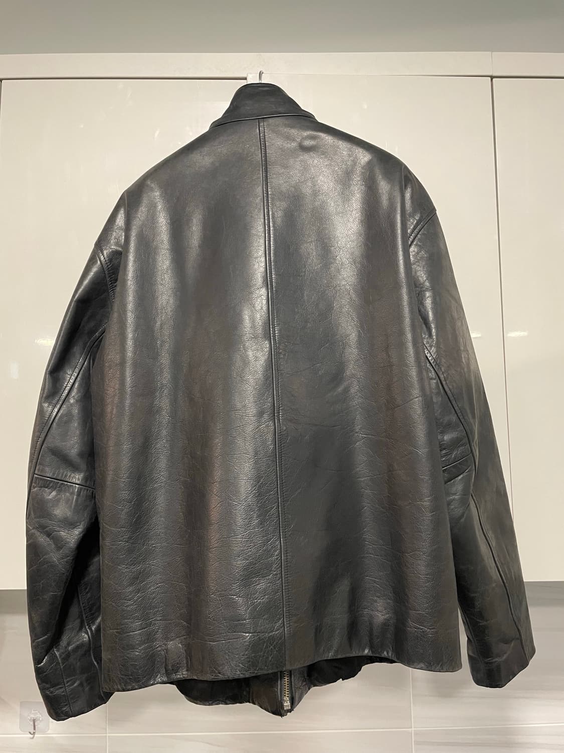 [XL]올드갭 레더 풀집업 상품이미지4