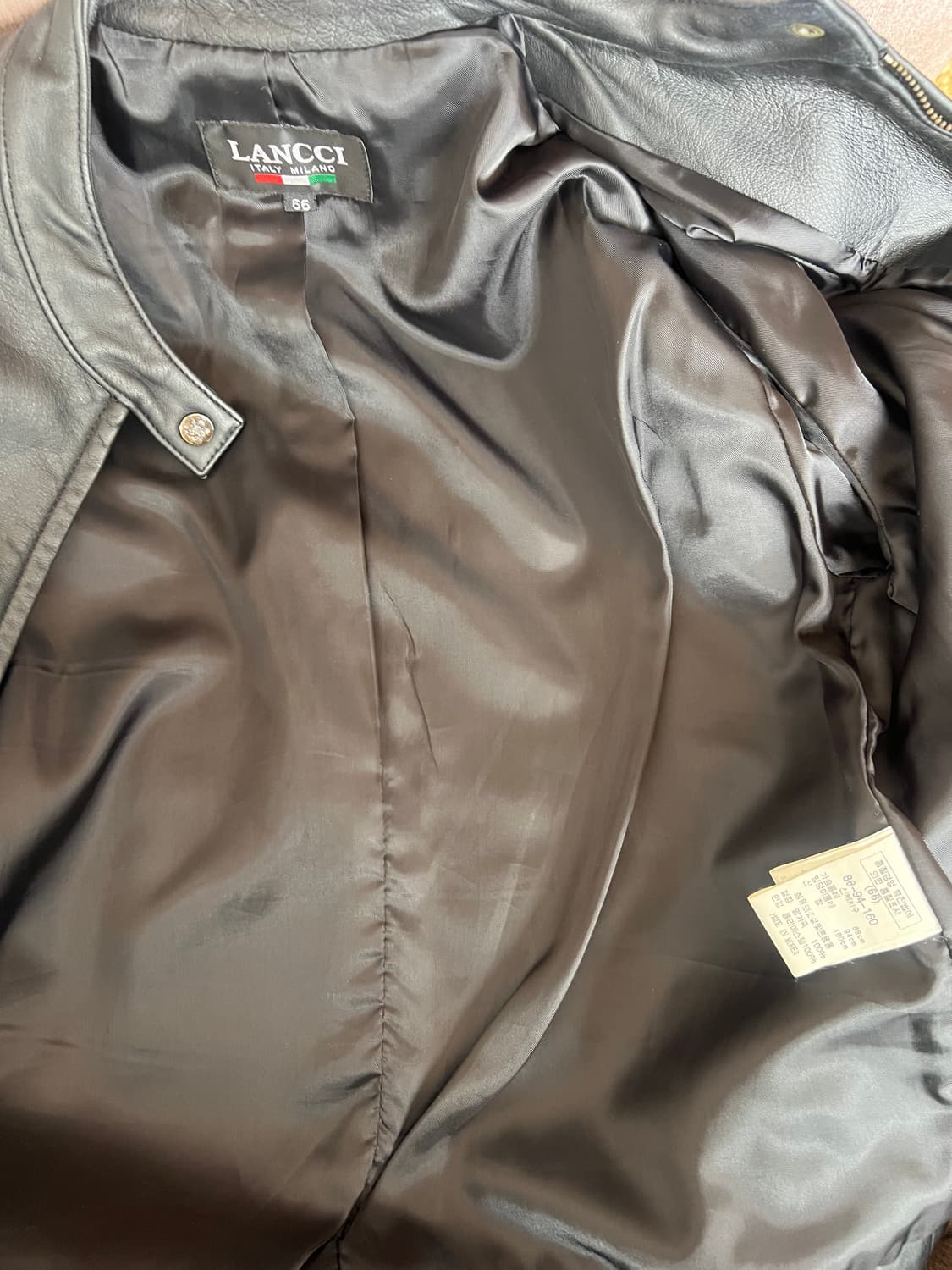 LANCCI 여성 블랙 양가죽자켓 레더집업자켓 상품이미지6