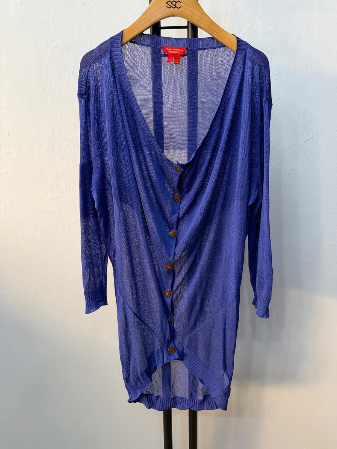 정품) 비비안웨스트우드 루즈핏 시스루 가디건 S 상품이미지1