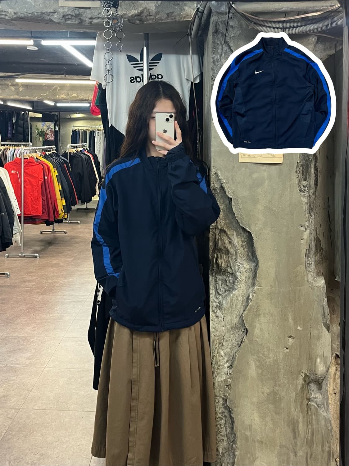 나이키 바람막이 네이비 M #csz2092  상품이미지1