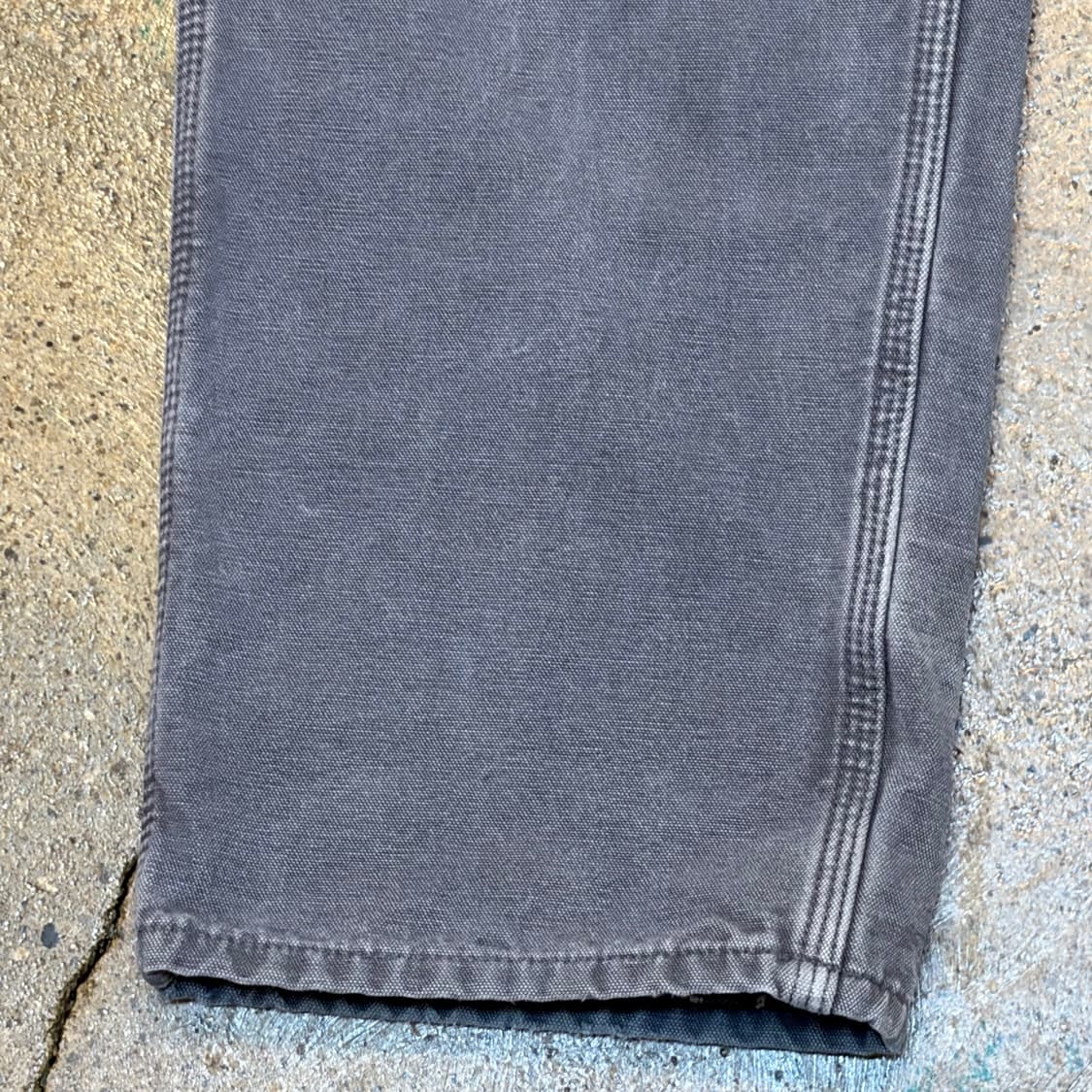 00s USA 빈티지 칼하트 샌드스톤 싱글니 2중안감 워크팬츠 상품이미지4