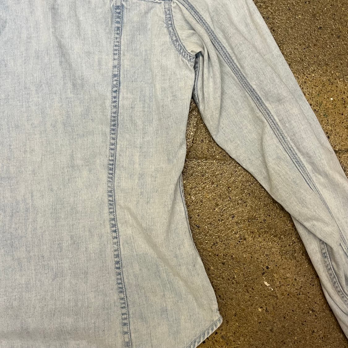 미국빈티지 캘빈클라인 Ck 데님셔츠 연청 상품이미지9