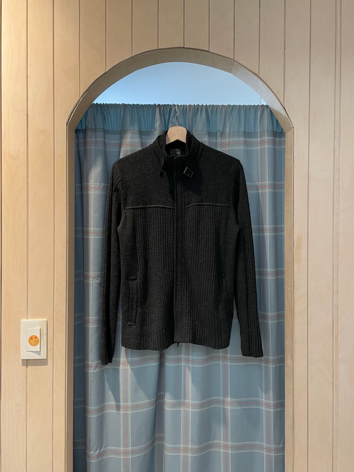 캘빈클라인 투웨이 니트집업 상품이미지1