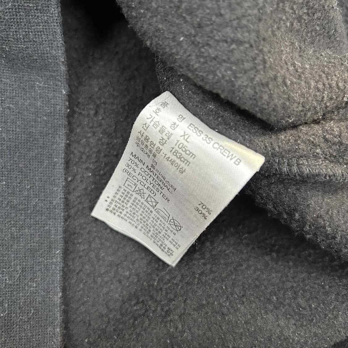 아디다스 블랙 삼선 러블리힙 스웨트셔츠 맨투맨(XL) 상품이미지5