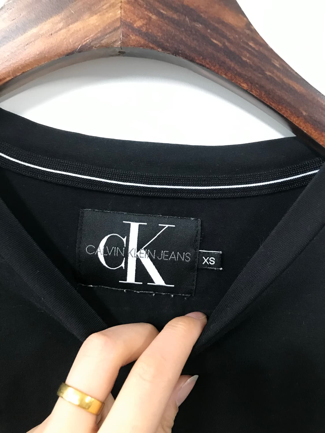 캘빈클라인 빅로고 블랙 반팔 티셔츠 상품이미지5