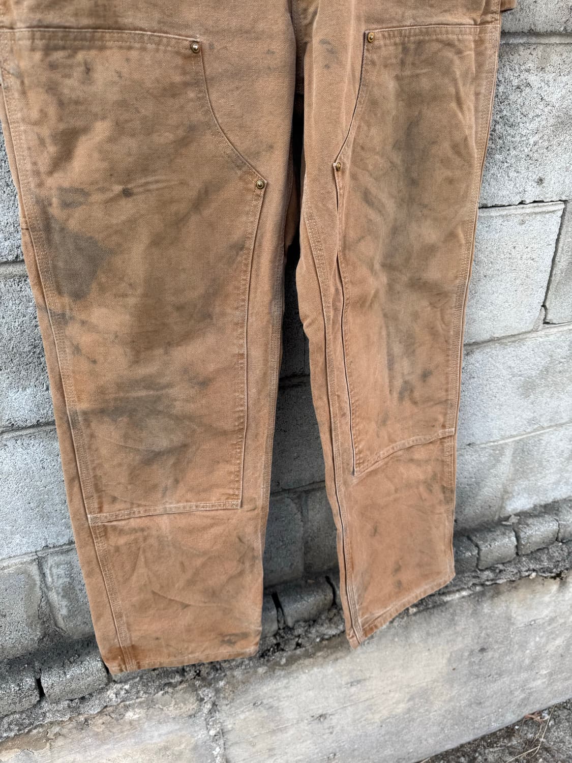 칼하트 빈티지 b01 브라운 더블니 카펜터 워크 팬츠 34/32 상품이미지5